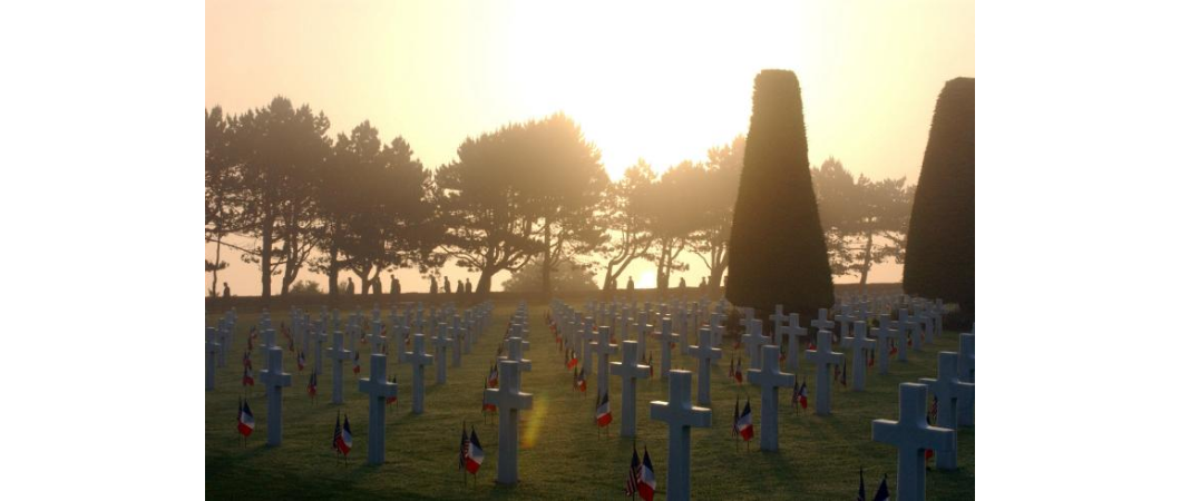 Sunrise at the Omaha Beach section on 60th anniversary