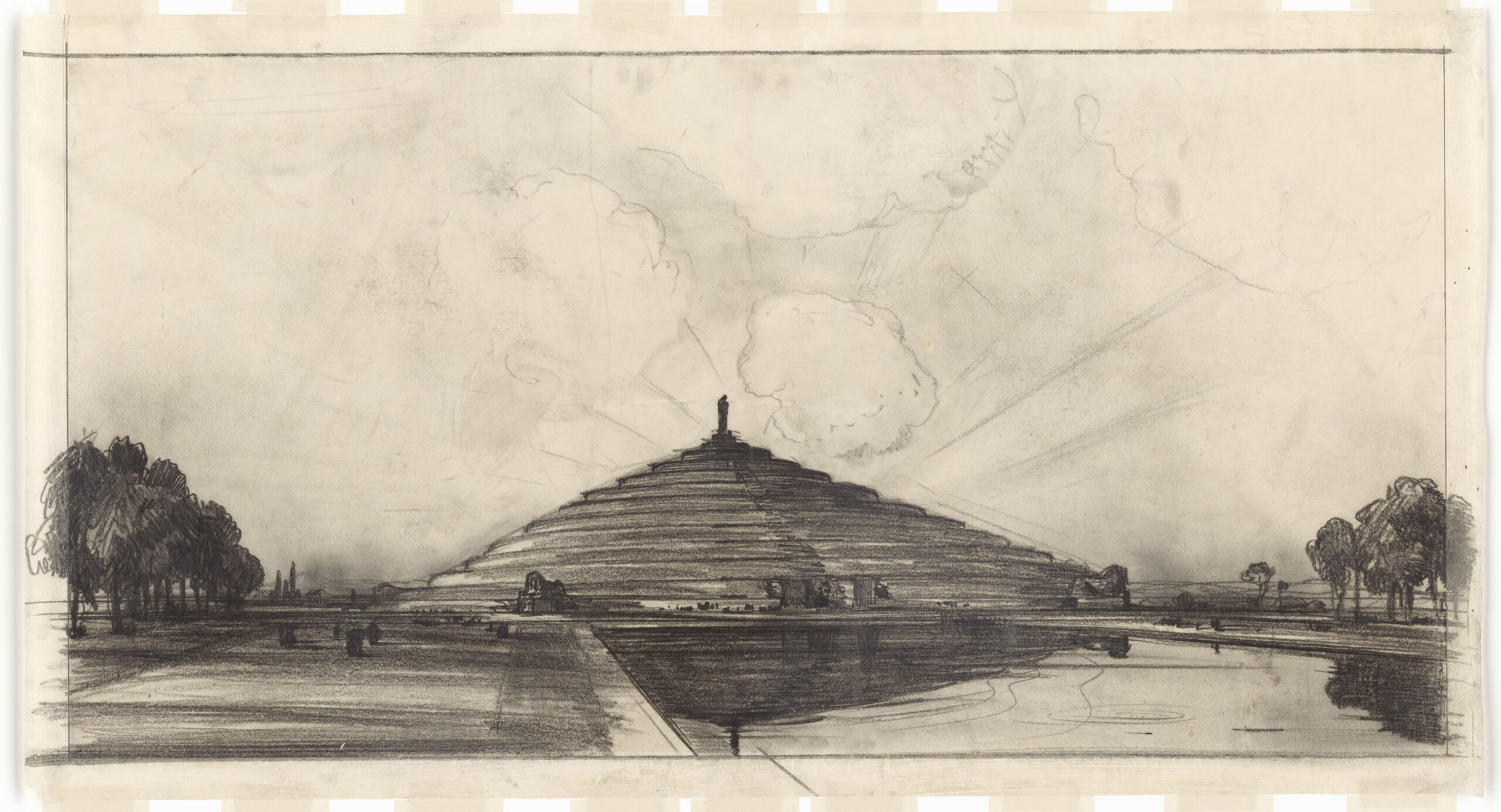 Circular Ziggurat Style Monument