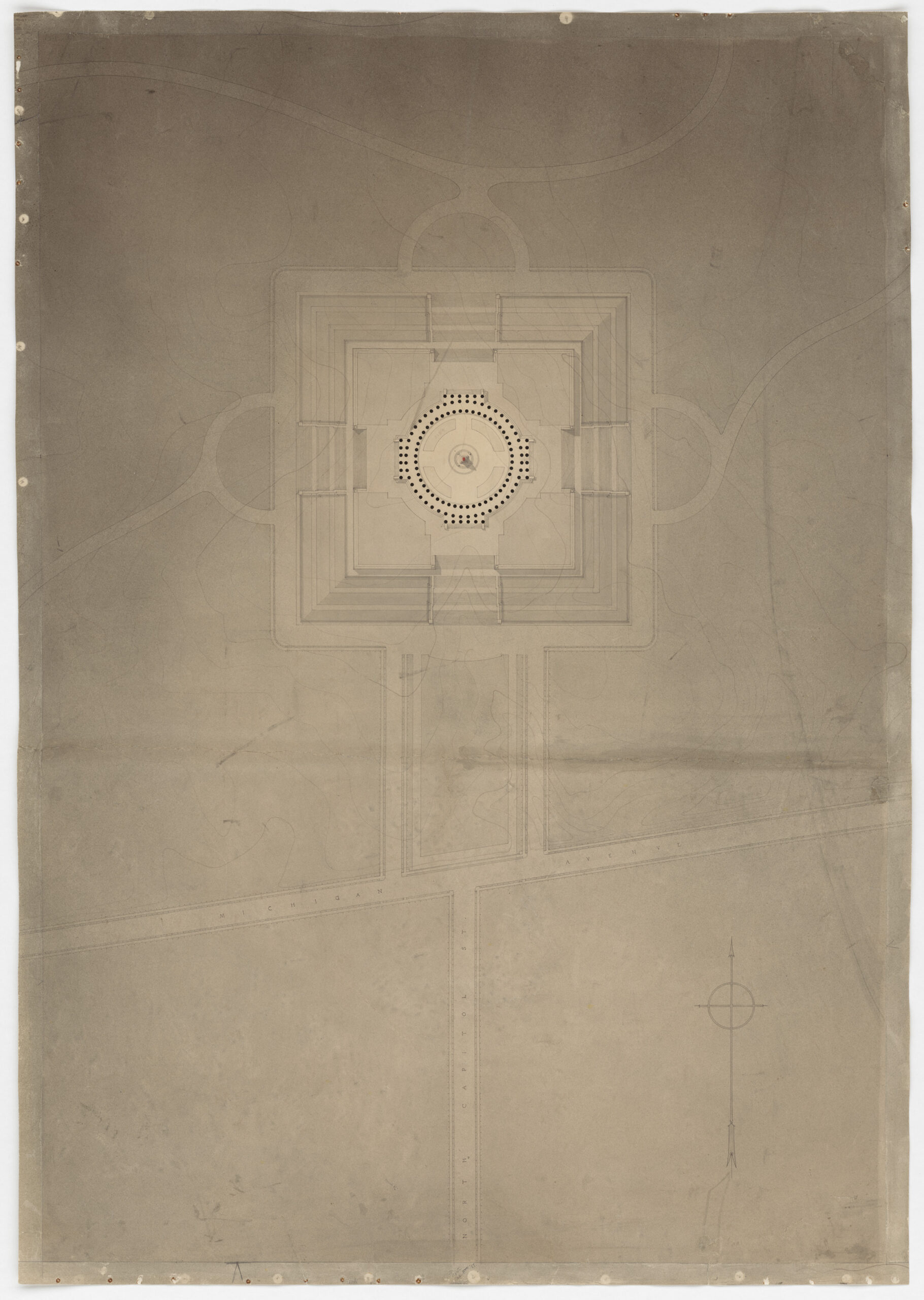 Monument to Abraham Lincoln at the Soldier's Home Site, Ground Plan