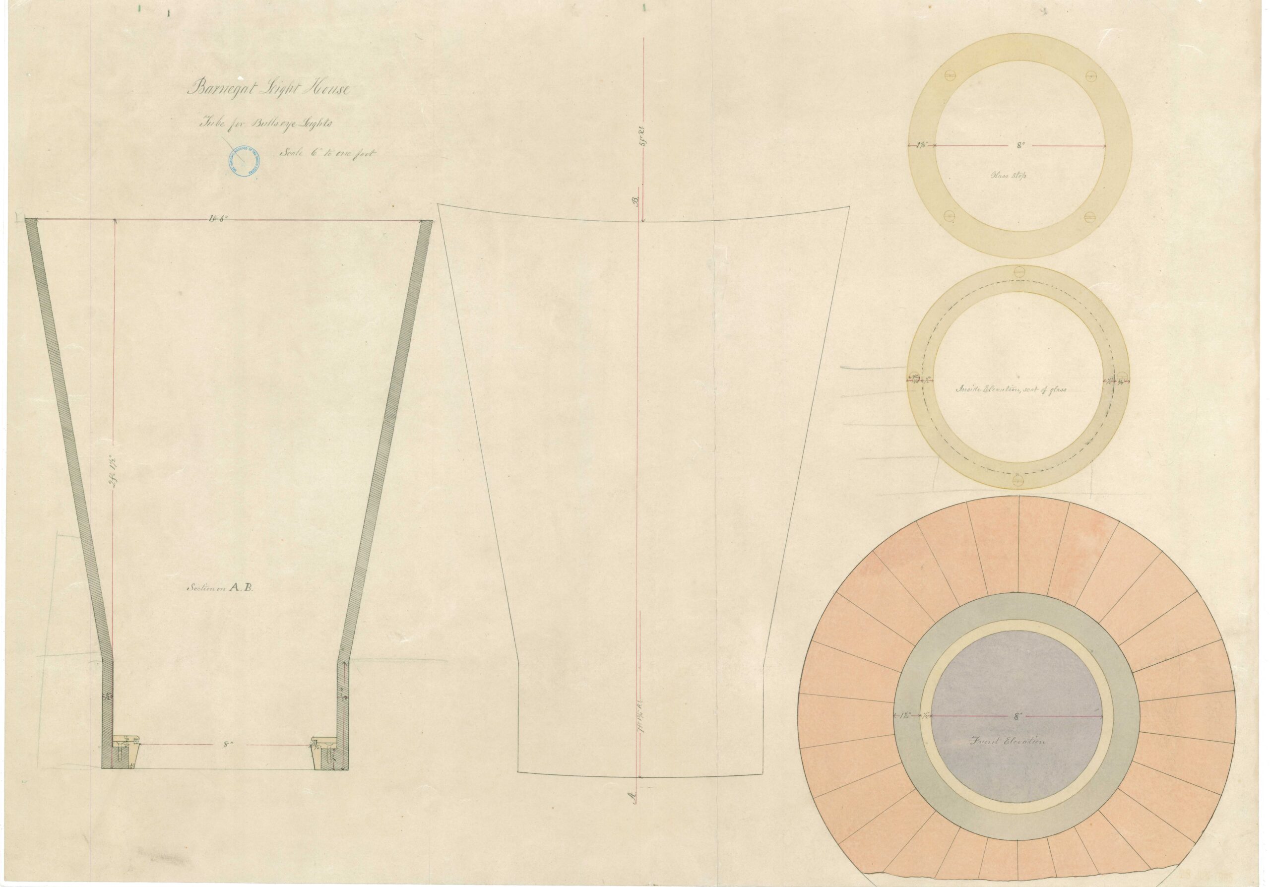 Tube design for bullseye light of Barnegat - NAI: 100297502