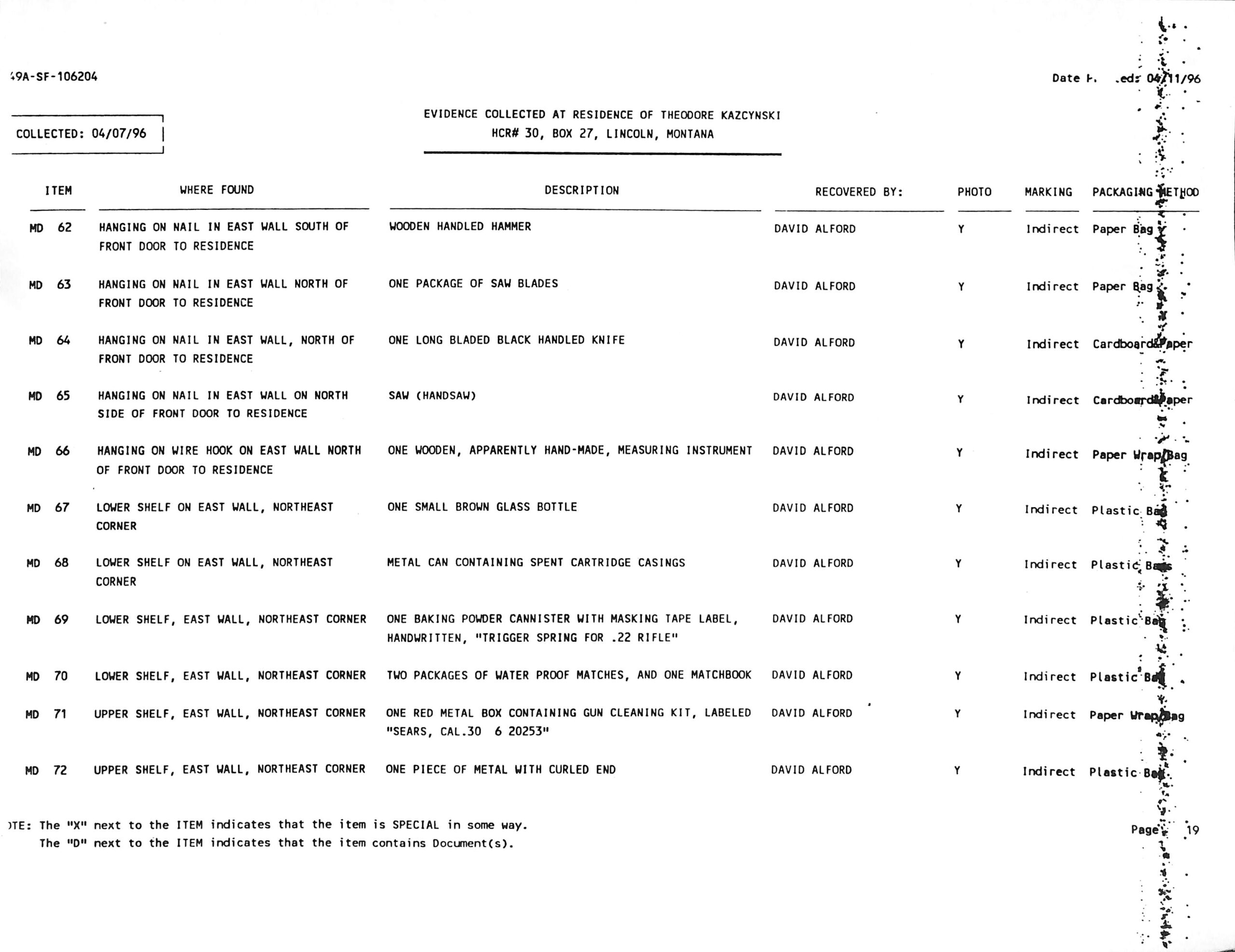 Sample of Evidence 3