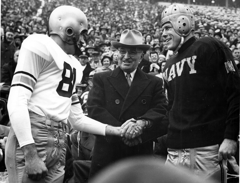 President Harry S. Truman at the Army-Navy Football Game